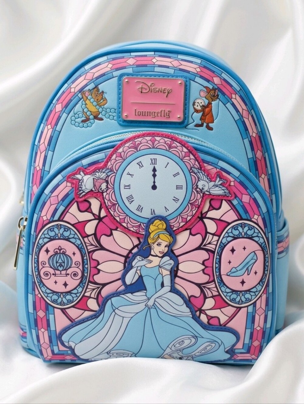 Loungefly x Disney Cinderella Stained Glass Mini Backpack